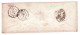 13 BOUCHES DU RHONE MARSEILLE Env Vide  TAD Type 15 2MARSEILLE2 Du 01/12/1852 PC 1896 Sur N°4 (touché) TTB - 1849-1876: Période Classique