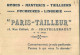 Carte De Visite "Paris-Tailleur" - Chastellux - Visiting Cards