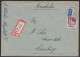 1949 R-Brief Provisorischer R-Zettel Uelzen - Lüneburg  (20616 - Autres & Non Classés