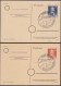 1947 Boxmeisterschaft Düsseldorf 1947 Auf 2 Blankokarten   (20615 - Boksen