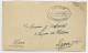 INDIA INDE FRANCAISE 20CA AU VERSO LETTRE COVER INDE PONDICHERY 7 MARS 1935 POUR LYON - Covers & Documents