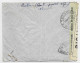 NOUVELLE CALEDONIE DIVERS  LETTRE  COVER AVION NOUMEA 1944 POUR ISTRES TRIPLE CENSURE  NOUVELLE CALEDONIE - Lettres & Documents