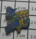 912B Pin's Pins / Beau Et Rare / VILLES / PONTaULT COMbAULT VLASON ECUSSON ARMOIRIES OISEAU BLEU - Steden