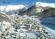 11947027 Davos GR Fliegeraufnahme Eissporthallle Eisbahn Rhaetikon Seehorn Davos - Altri & Non Classificati