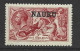 Nauru 1916 - 1931 Overprint On 5 Shilling KGV Seahorse MLH - Nauru