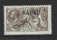 Nauru 1916 - 1923 Overprint On 2/6 KGV Seahorse MLH - Nauru