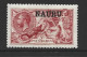 Nauru 1916 - 1923 Overprint On 5 Shilling KGV Seahorse MLH - Nauru