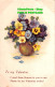 R417595 To My Valentine. Vase With Flowers. Nr. 1502 - Wereld