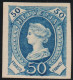 Schweiz Stehende Helvetia Essais 50 Rp. Blau - Used Stamps