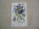 Carte Postale Ancienne Pailletée A TOI MES PLUS DOUX BAISERS Violettes - Fleurs