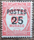 Monaco - YT N°144 - Timbres Taxe Surchargés - 1937 - Neuf - Ongebruikt