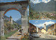 11875347 Grono Torbogen Kirche Panorama Strassenpartie Grono - Sonstige & Ohne Zuordnung