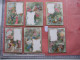 6 Cartes Chromos, 1895, Liebig Compagnie Complete Set  Tischkarten, Cartes De Table Nr 11 - 18th Costumes With Flowers - Liebig