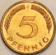 Germany Federal Republic - 5 Pfennig 1986 F, KM# 107 (#4608) - 5 Pfennig