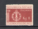 1944 Repubblica Sociale Italiana, Franchigia Militare N. 1- MNH** - Altri & Non Classificati