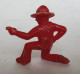 FIGURINE Publicitaire MARQUE INCONNUE COWBOY TIREUR A GENOUX Rouge - Other & Unclassified