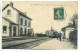CPA 45 INGRÉ - Un Train En Gare De VILLENEUVE - Locomotive, Chemin De Fer, Animation, Soldats - Cachet Convoyeur - Orleans