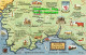 R416089 South Devon. English Channel. M. F. Peck. Map. Salmon. 4583 - World
