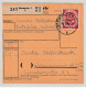 80 Pfg. Posthorn Portorichtig Auf Paketkarte - Covers & Documents