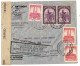 CONGO BELGE LETTRE EN POSTE AERIENNE OBLITERE ELISABETHVILLE POUR NEW YORK PREMIER VOL  CONGO BELGE USA - Storia Postale
