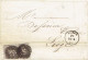 Médaillon N°10A En Paire Non Margé Belle Oblit.P85 S/LAC- Belle Entête MAISON ANCIAUX-BAIVY Imprimerie-lithogra.-pianos - 1858-1862 Médaillons (9/12)