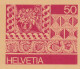 Schweiz Ganzsache 1984 Helvetia 50 Rp. Postkarte Fassadenmalerei, NEU, Siehe 2 Scans - Stamped Stationery