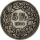 Suisse, 5 Francs, 1874, Bruxelles, Argent, TB+, KM:11 - Autres & Non Classés