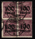 Deutsches Reich Dienstmarken 92 Gestempelt 4er Block, Geprüft Infla BPP #HJ772 - Dienstmarken