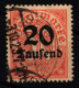 Deutsches Reich Dienstmarken 90 Gestempelt Geprüft Infla BPP #HJ783 - Dienstmarken