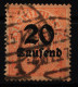 Deutsches Reich Dienstmarken 90 Gestempelt Geprüft Infla BPP #HJ792 - Dienstmarken