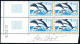 TAAF - N°64 & 65 - CETACES EN BLOCS DE 4 COINS DATES SIGNES PIERRE BEQUET - Unused Stamps