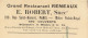 Levallois Perret * La Rue Martinval * Crue Seine 30 Janvier 1910 * Inondation * Pub Au Verso Grand Restaurant RENEAUX - Levallois Perret