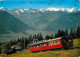 Trains - Suisse - Rigi - Vitznau-Rigi-Bahn Mit Den Berner Alpen - Marcophilie Au Dos - CPM - Voir Scans Recto-Verso - Eisenbahnen