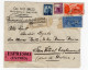 1950 Repubblica STORIA POSTALE Busta Affr. 5+20+25+55 Compreso 55 Lire UNESCO - 1946-60: Poststempel