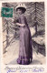 Carte Fantaisie -  BONNE ANNEE 1910 - Femme - Lady - Frau - Año Nuevo