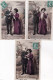 Serie 5 Cartes Fantaisie - Couple D Amoureux Sous Le Charme - Liebhaber - Lovers -  - Women