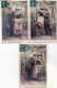 Serie 5 Cartes Fantaisie - Couple D Amoureux Sous Le Charme - Liebhaber - Lovers -  - Frauen