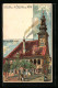 Lithographie Mödling, Blick Auf Das Alte Rathaus  - Sonstige & Ohne Zuordnung