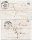 37115# LOT 2 LETTRES DECIME RURAL OR ORIGINE RURALE Datée De ETOILE Obl VALENCE 1838 DROME - 1801-1848: Précurseurs XIX