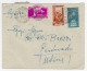 1952 Repubblica STORIA POSTALE Busta Affr. 50+25+5 Cat. +110 - 1946-60: Poststempel