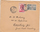 37117# LETTRE TARIF SPECIAL LUXEMBOURG 2ème ECHELON DE POIDS Obl CANNES ALPES MARITIMES 1954 - Tarifs Postaux