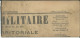 FRANCE JOURNAL COMPLET " L' AVENIR MILITAIRE " ARMEES DE TERRE ET DE MER 07/07/1891 A MARVEJOLS ( LOZERE ) LETTRE COVER - Krieg 1870