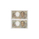 Lot De 2 BILLETS FRANCE 200 Francs MONTESQUIEU L'ART DES GENTS - 200 F 1981-1994 ''Montesquieu''