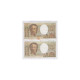 Lot De 2 BILLETS FRANCE 200 Francs MONTESQUIEU L'ART DES GENTS - 200 F 1981-1994 ''Montesquieu''