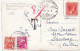 37132# CARTE POSTALE BEAUFORT ECHTERNACH TIMBRE LUXEMBOURG VALEUR NULLE TAXE GERBE Obl STRASBOURG BAS RHIN 1952 - Brieven En Documenten