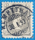 Zu  69C / Mi 61XC / YT 74 11½/11 Marque De Contrôle Large Obl. KEMPTTHAL 30.1.93 LUXE SBK 150 CH Voir Image+description - Used Stamps