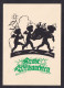 Frohe Weihnachten / Postcard Circulated, 2 Scans - Scherenschnitt - Silhouette