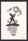 Georg Plischke - Frohes Neuhahr / Postcard Circulated, 2 Scans - Scherenschnitt - Silhouette