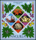 Anguilla 367-370,370a Sheet,MNH.Michel 365-368,Bl.28. Christmas 1979,Flowers. - Anguilla (1968-...)