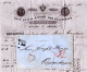 Österreich 1861, Böhmen-L2 HAYDA Auf Porto Brief N. Dänemark. - Lettres & Documents